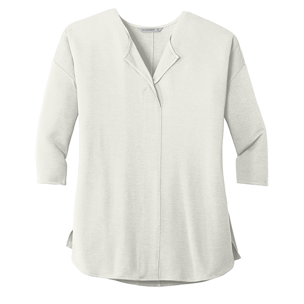 Port Authority® Ladies Concept 3/4-Sleeve Soft Split Neck Top - Image 3