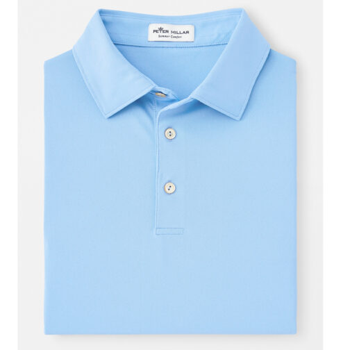 Peter Millar Solid Stretch Jersey Polo with self collar - Image 3