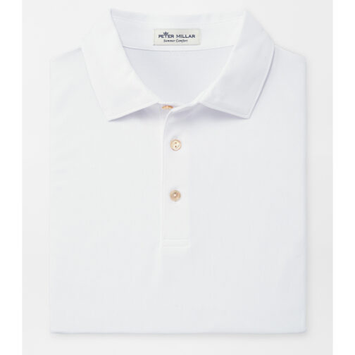 Peter Millar Solid Stretch Jersey Polo with self collar - Image 2