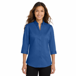 Port Authority® Women's 3/4-Sleeve SuperPro™ Twill Shirt
